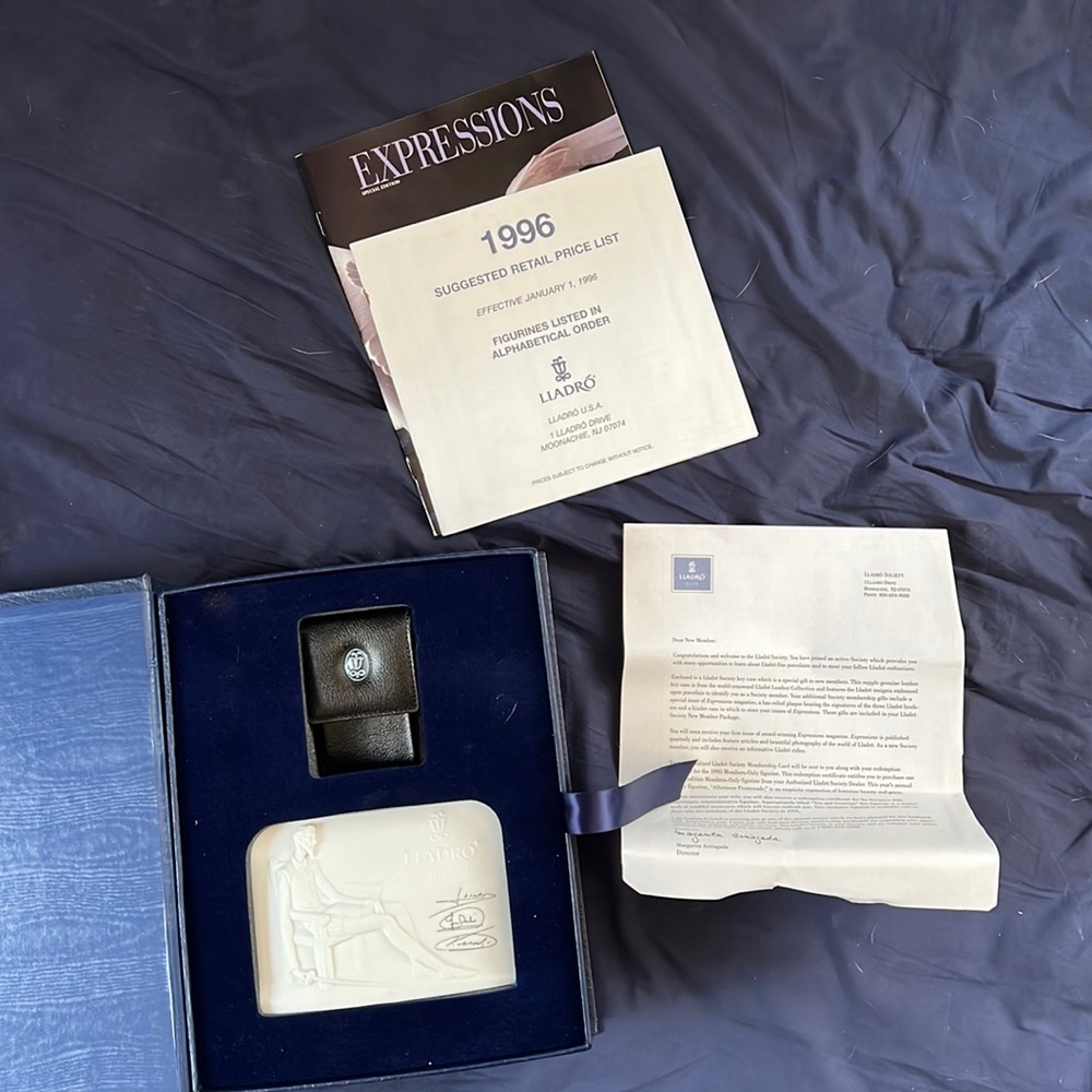 1985 Lladro Collectors' Society Signed Bas Relief Don Quixote SPAIN DAISA